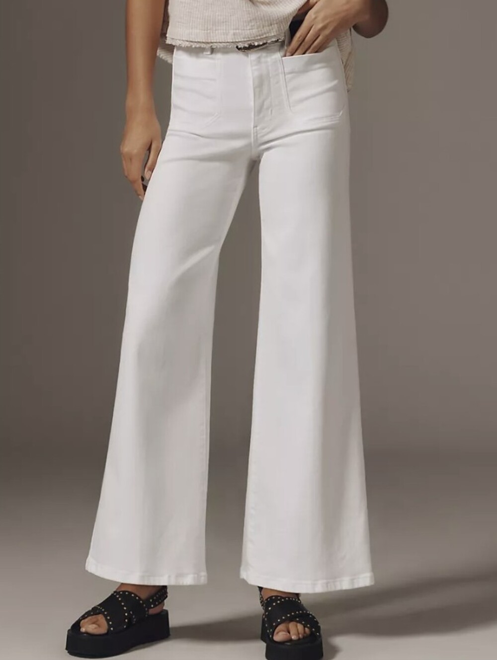 Frame Le Slim Palazzo Modernist Wide-Leg High-Rise Women's Jeans Size 32